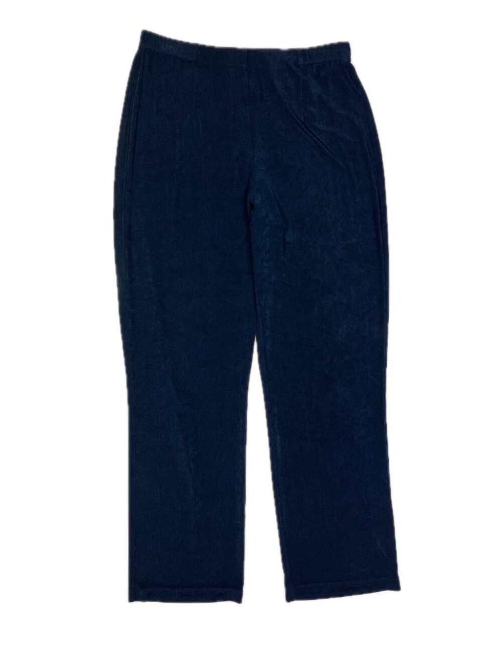 Chico's Travelers Size 1 (8/10) Slinky Knit Pull-On Pants Midnight Blue